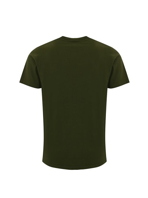 T-shirt Pocket in jersey Green con tasca denim Roy Roger's | RRU90172CA16XXXXC0400